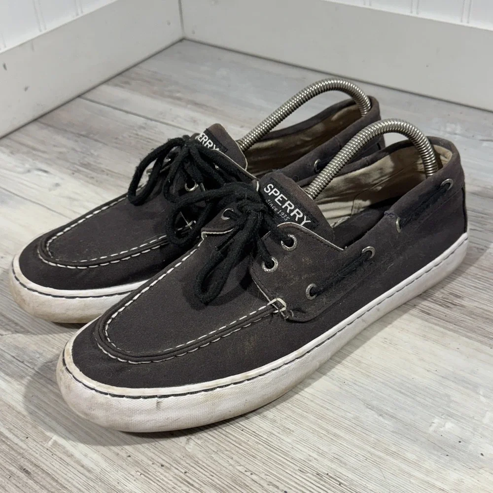 Sperry Top-Sider STS 15837 Casual Shoes for Men, Size 10.5 Black Good Condition
